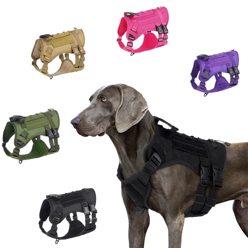 No-Pull Dog Harness with Reflective Strips - Adjustable & Escape-Proof