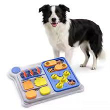 Orthopedic Memory Foam Dog Bed - Washable Cover, Non-Slip Base
