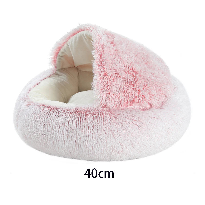 Cozy Cat Cave Bed - Hooded Igloo Design with Removable Cushion
