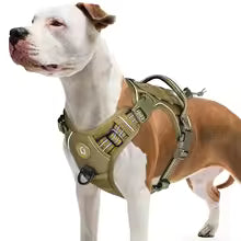 No-Pull Dog Harness with Reflective Strips - Adjustable & Escape-Proof
