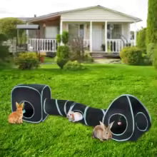 Collapsible Cat Tunnel with Crinkle Sound and Peek Holes